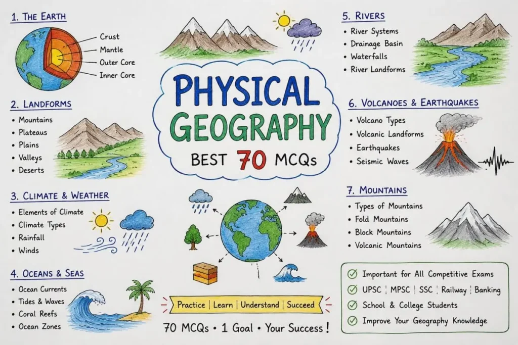Physical Geography MCQ - Best 70 MCQs
